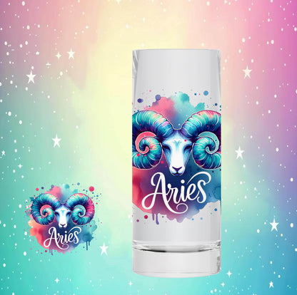 Zodiac Sign - Tie Dye 2oz Shot Glasses