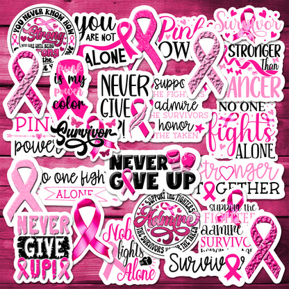 Breast Cancer Awareness - Individual Stickers