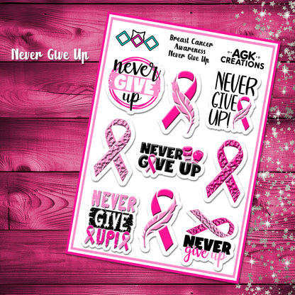 Breast Cancer Awareness Sticker Sheets