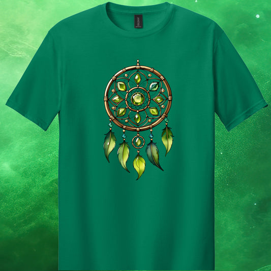 August Birthstone Dream Catcher T-Shirt Design