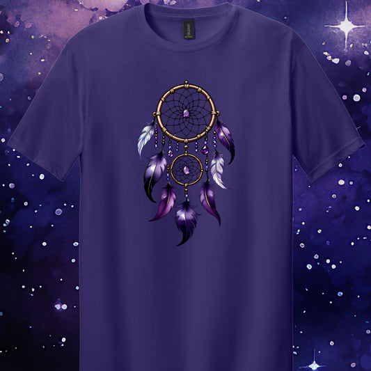 February Birthstone Dream Catcher T-Shirt Design