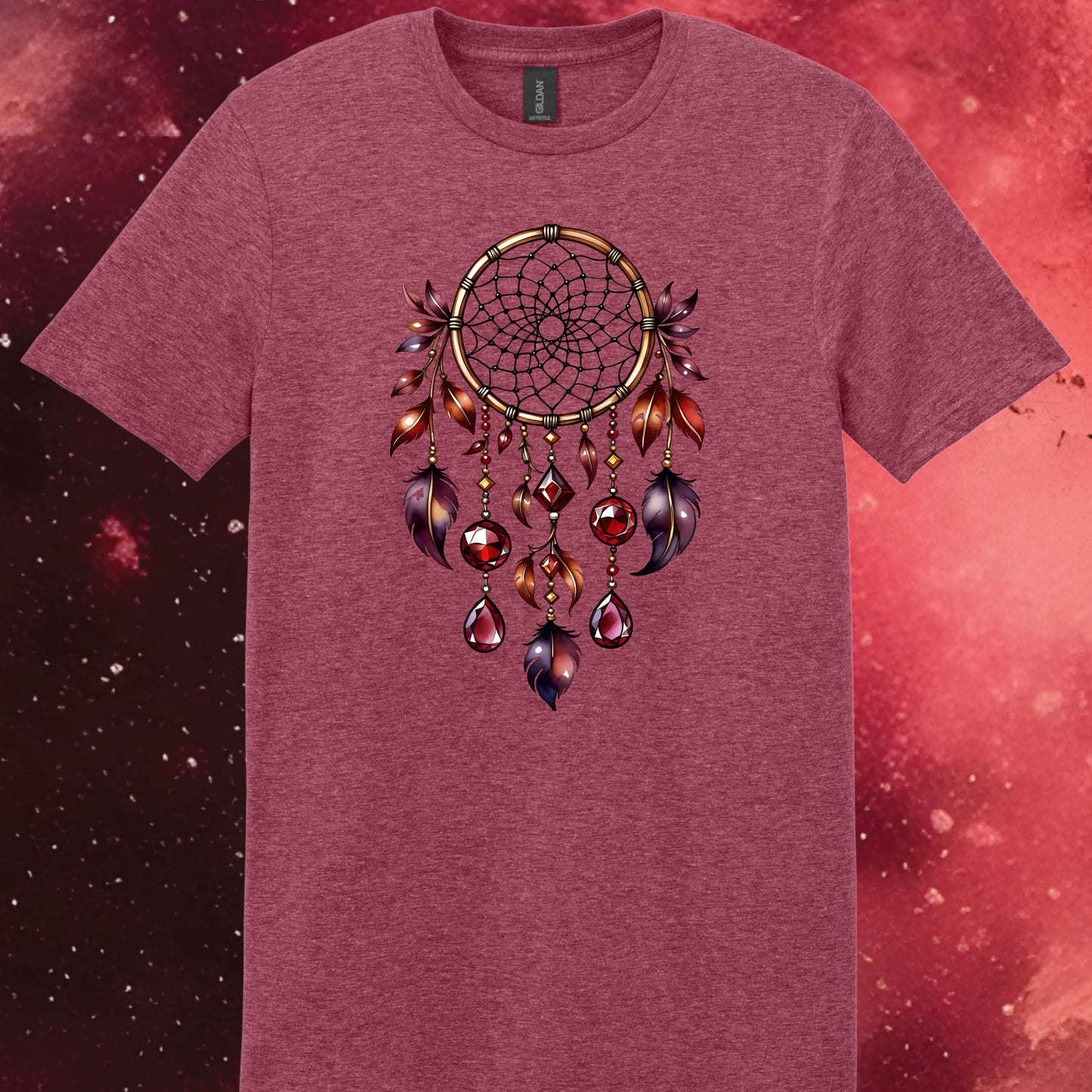 January Birthstone Dream Catcher T-Shirt Design