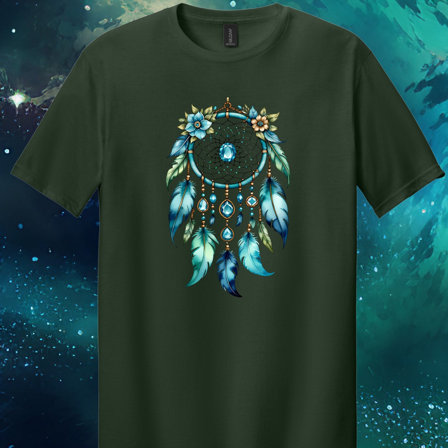 March Birthstone Dream Catcher T-Shirt Design