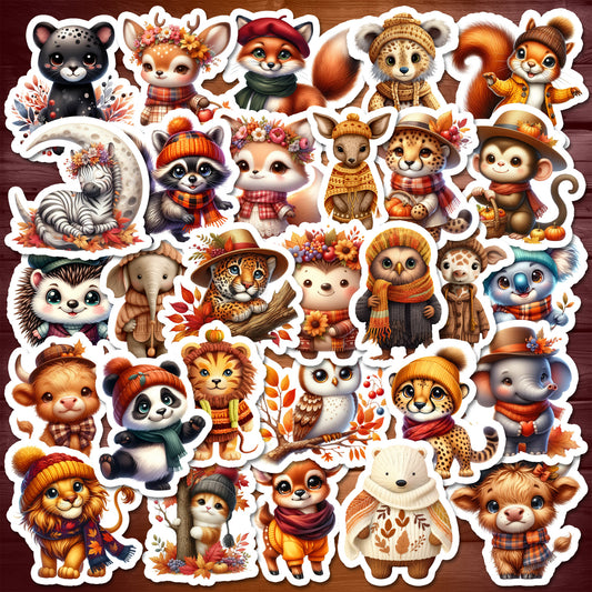 Autumn Wildlife - Individual Stickers