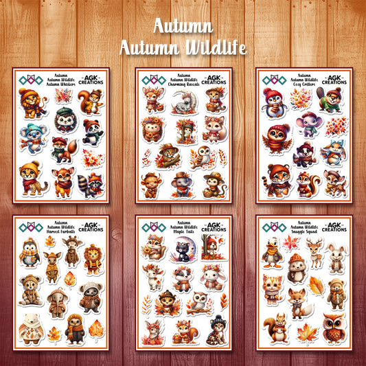 Autumn Wildlife - Sticker Sheets