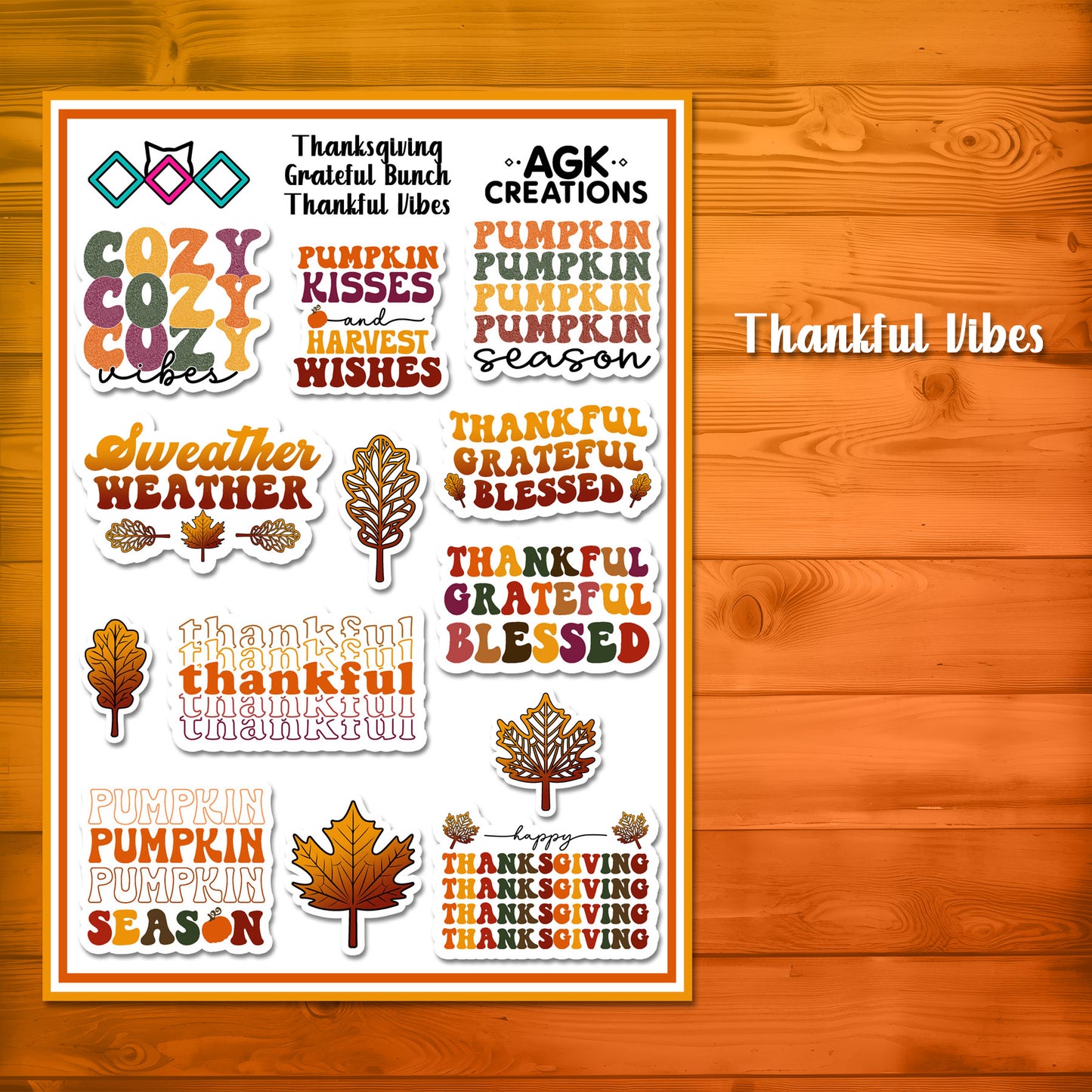 Grateful Bunch - Sticker Sheets